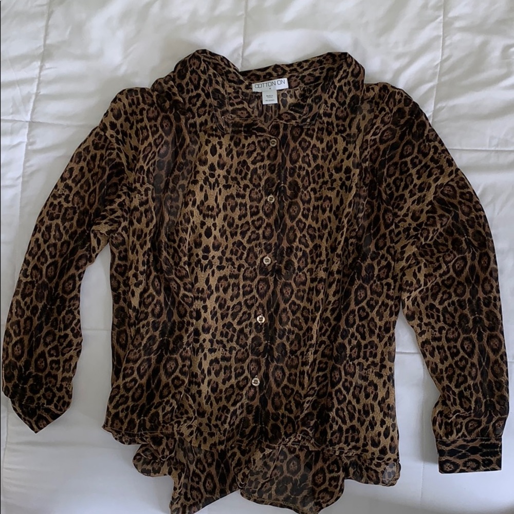 Leopard button up blouse - Picture 3 of 4